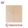 Bộ 2 công tắc Edenki Elegant Golden 1 chiều