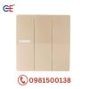 Bộ 3 công tắc Edenki Elegant Golden 1 chiều