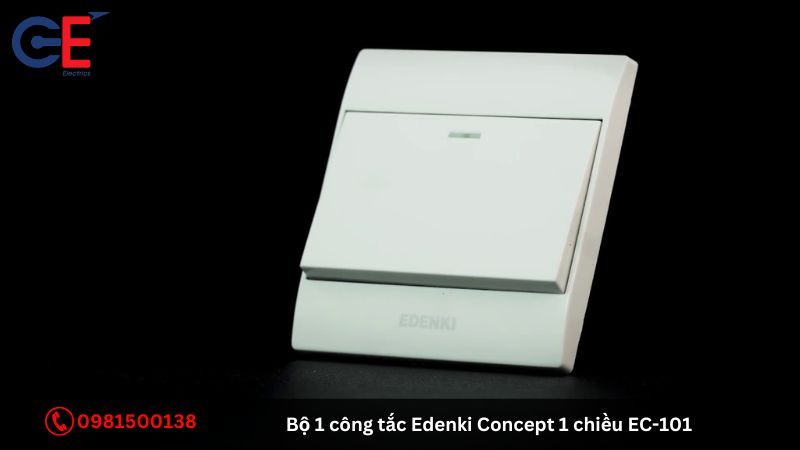 Cách lắp đặt bộ 1 công tắc Edenki Concept 1 chiều EC-101