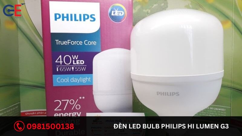 Cách lắp đặt đèn Led Bulb Philips Hi lumen G3