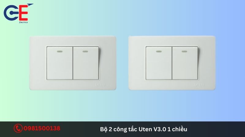 Công dụng của bộ 2 công tắc Uten V3.0 1 chiều 