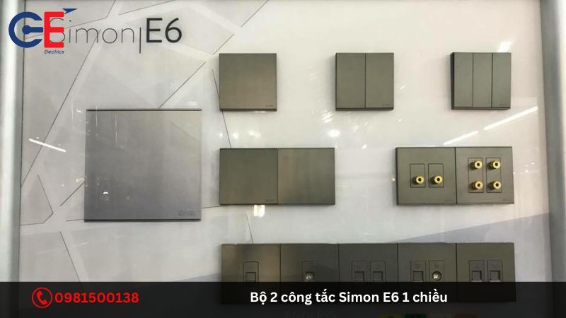 Đặc điểm của bộ 2 công tắc Simon E6 1 chiều