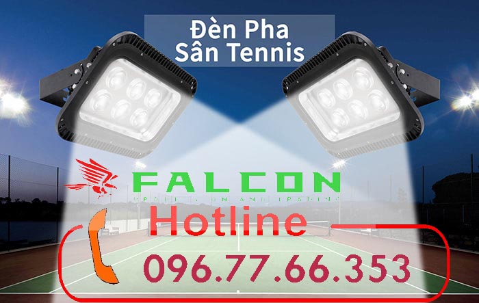 đèn pha chiếu sáng sân thể thao tenis