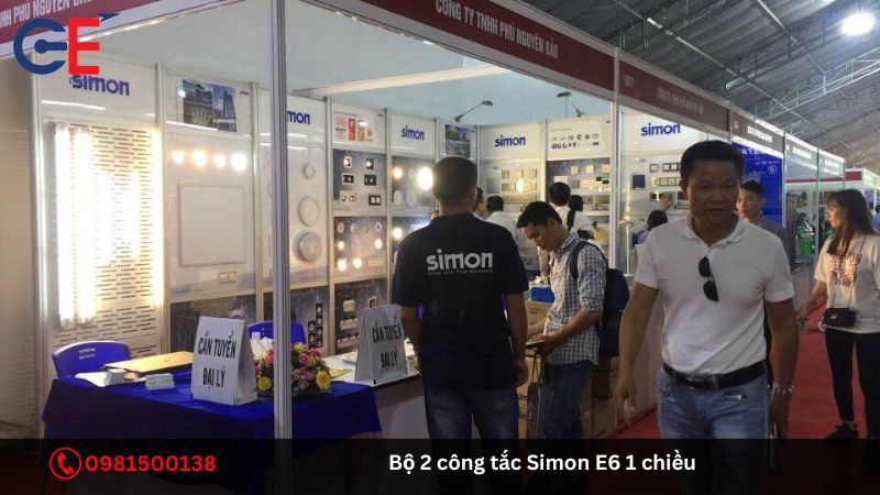 Địa chỉ cung cấp bộ 2 công tắc Simon E6 1 chiều?