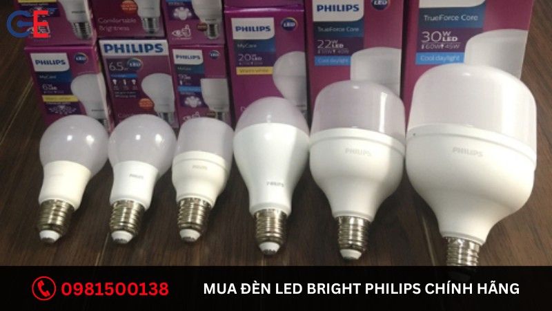 Địa chỉ cung cấp đèn LED Bright Philips uy tín?