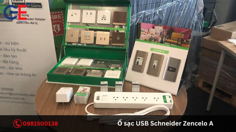 Địa chỉ cung cấp sản phẩm ổ sạc USB Schneider Zencelo A