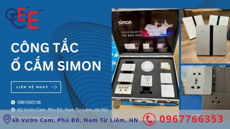 Địa chỉ cung cấp công tắc ổ cắm Simon chính hãng