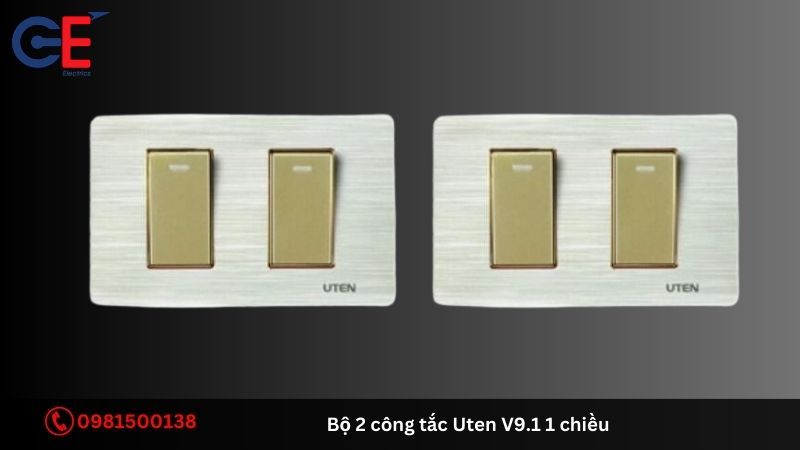Tính năng của bộ 2 công tắc Uten V9.1 1 chiều 