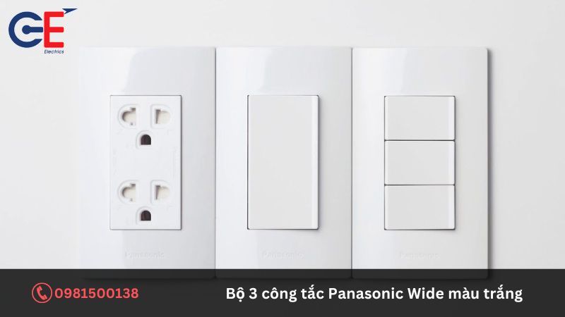 Tính năng nổi bật của bộ 3 công tắc Panasonic Wide màu trắng