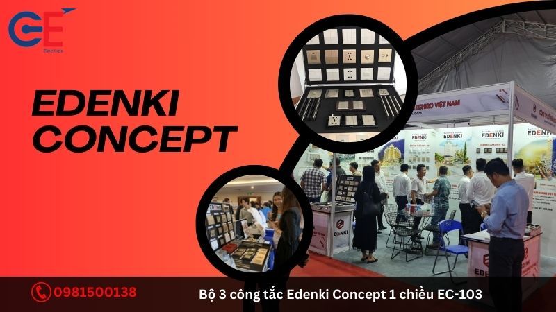 Ứng dụng của bộ 3 công tắc Edenki Concept 1 chiều EC-103