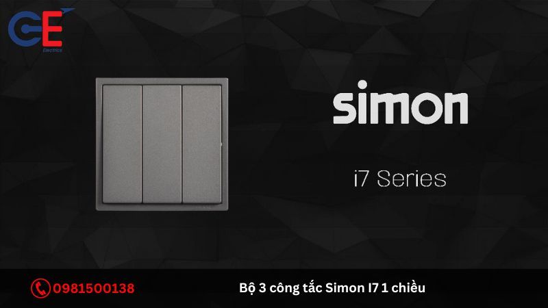 Ứng dụng của bộ 3 công tắc Simon I7 1 chiều