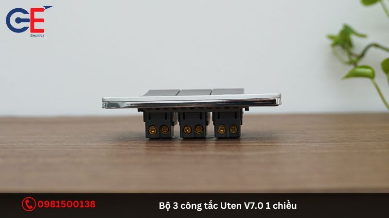 Ứng dụng của bộ 3 công tắc Uten V7.0 1 chiều