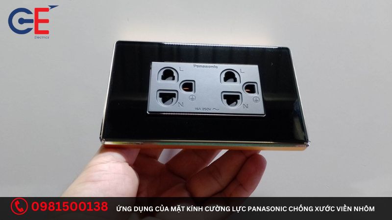 Ứng dụng của mặt kính cường lực viền nhôm Panasonic