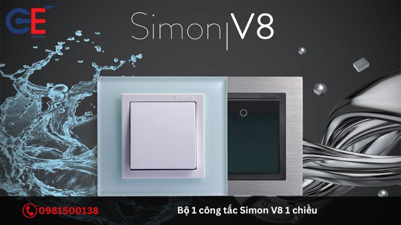 Ưu điểm của bộ 1 công tắc Simon V8 1 chiều