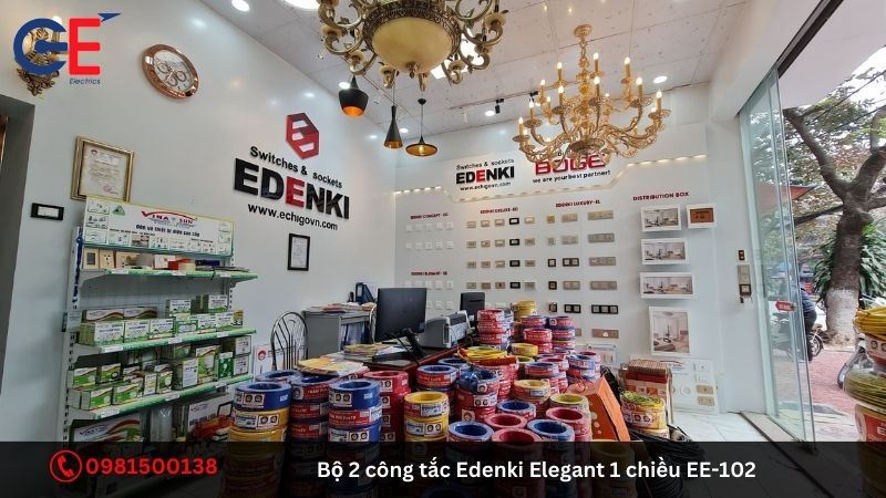 Ưu điểm của bộ 2 công tắc Edenki Elegant 1 chiều EE-102