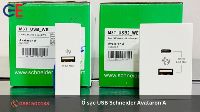 Ưu điểm của ổ sạc USB Schneider Avataron A